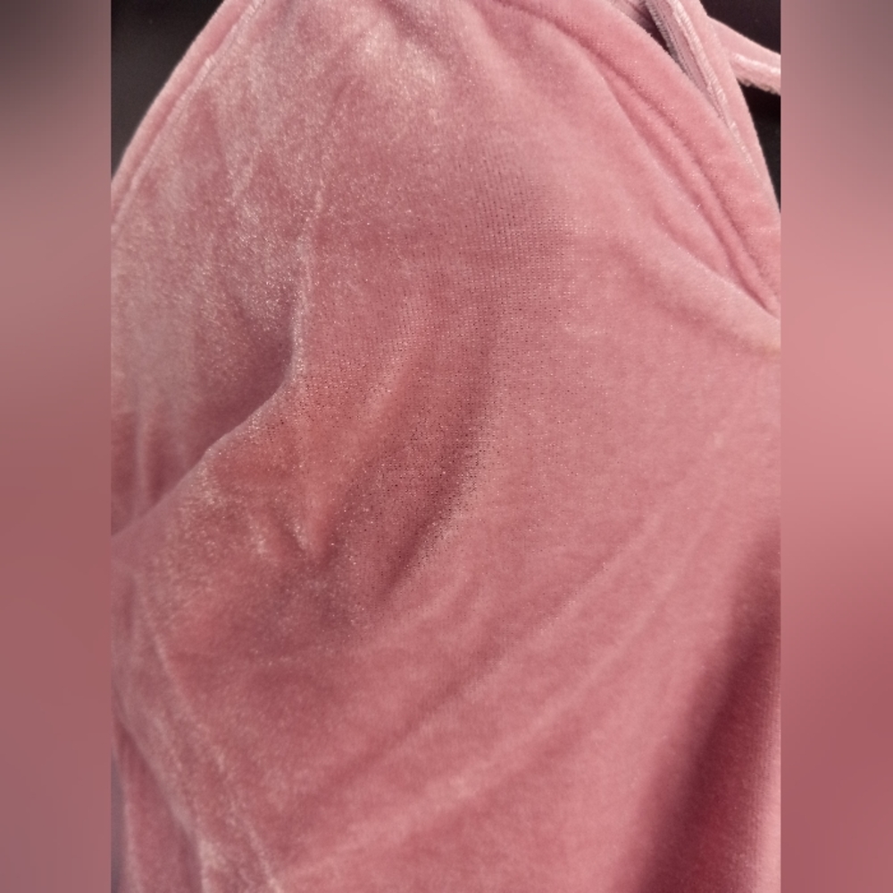 Killstar velvet soft pink pentagram strappy crop tank top! Nwt! - Picture 3 of 5